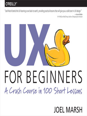 cover image of UX for Beginners